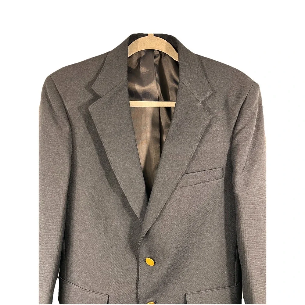 Vintage Levi's Men's‎ 38R Action Suit Blazer Navy Blue Sport Coat Classic Preppy